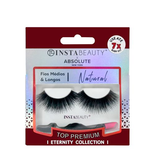 Cílios Postiços Curto Absolute New York Istabeauty Ruby 017 Preto 1 Par Ruby 017 Preto