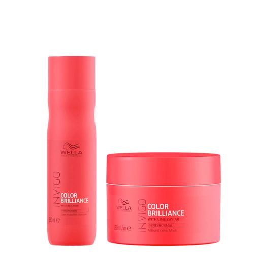 Kit Wella Professionals Invigo Color Brilliance - Shampoo 250ml + Máscara 150ml Kit