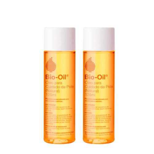 Kit Bio-Oil Cicatrizante – 2 Unidades Óleo Corporal Cicatrizante Natural 125ml Kit