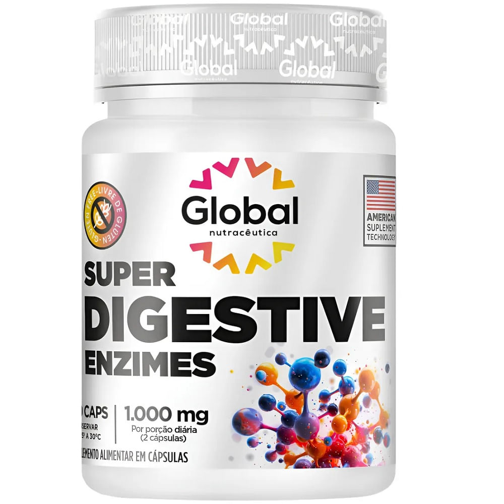 SUPER DIGESTIVE ENZIMES 60 CAPSULAS GLOBAL NUTRACEUTICA