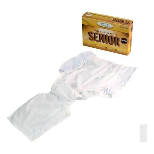 Calça Com Botão Standard Branco Tam M - Senior Care