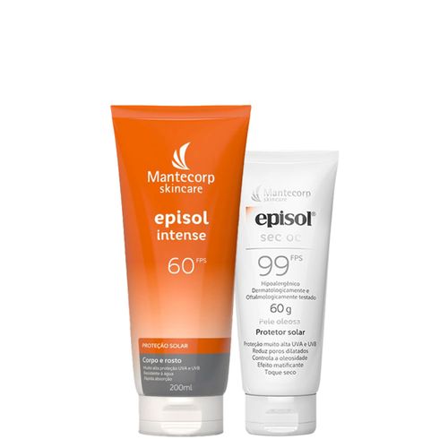 Kit Cuidado da Pele Mantecorp - Protetor Solar Corporal Fps 60 200ml + Protetor Solar Facial Fps 99 60g Kit Kit Cuidado da Pele Mantecorp - Protetor Solar Corporal Fps 60 200ml + Protetor Solar Facial Fps 99 60g Kit