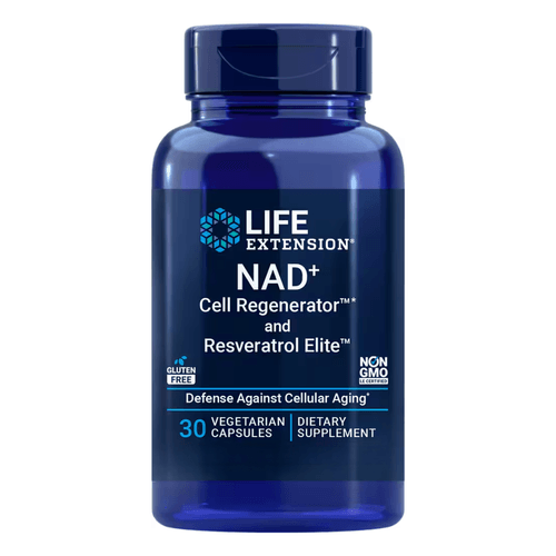 NAD+ Cell Regenerator e Resveratrol 300mg 30 Cápsulas Life Extension