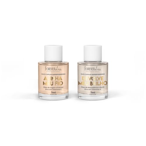 Kit Óleo Capilar Superpoderoso Alinha e Devolve Meu Brilho Forever Liss 7ml U