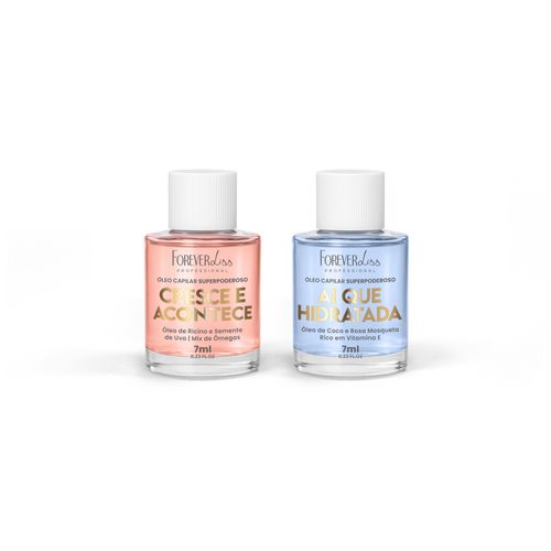 Kit Óleo Capilar Superpoderoso Cresce e Hidrata Forever Liss 7ml U