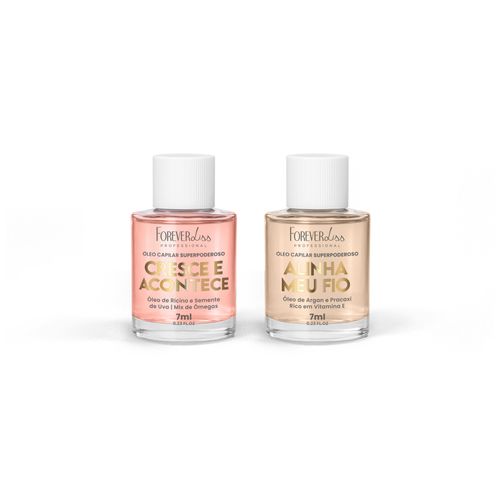 Kit Óleo Capilar Superpoderoso Cresce e Alinha Meu Fio Forever Liss 7ml U
