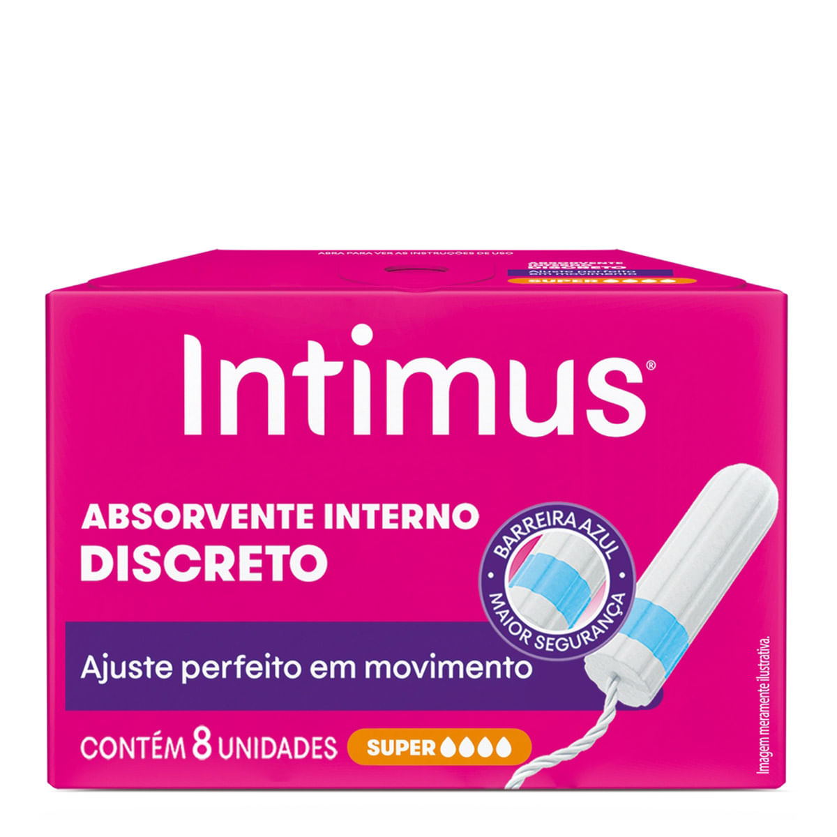 Absorvente Interno Intumus Super 8 Unidades