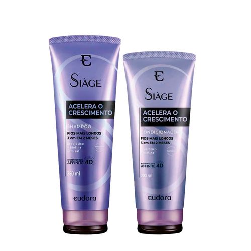 Kit Eudora Siàge Acelera Crescimento - Shampoo 250ml + Condicionador 200ml Kit