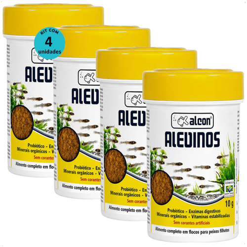 RAÇÃO ALCON ALEVINOS 10G KIT COM 4