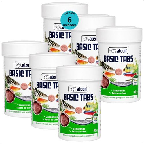 RAÇÃO ALCON BASIC TABS 30G KIT COM 6