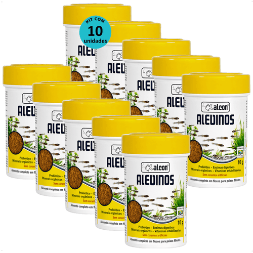 RAÇÃO ALCON ALEVINOS 10G KIT COM 10