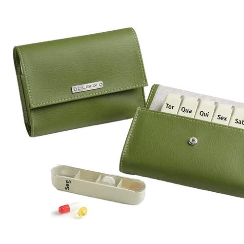 Porta Comprimidos Pilbox Liberty Verde - 1 Unidade - Pilbox