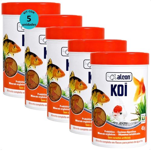 RAÇÃO ALCON KOI 45G KIT COM 5