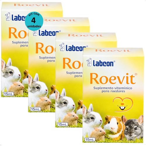SUPLEMENTO ALCON LABCON ROEVIT 15ML KIT COM 4