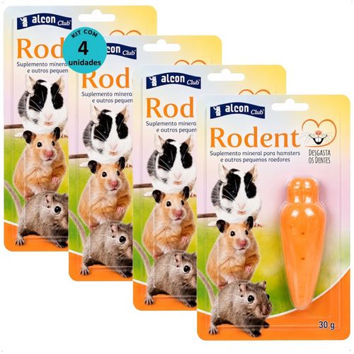 SUPLEMENTO ALCON RODENT 30G KIT COM 4