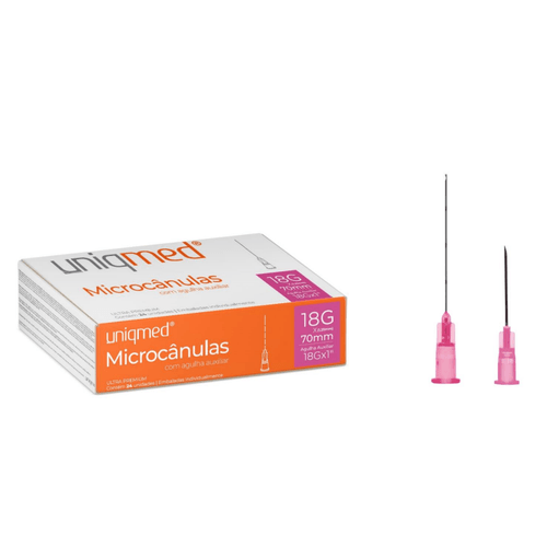 MICROCANULAS  24 UNIDADES UNIQMED TAMANHOS  - 22