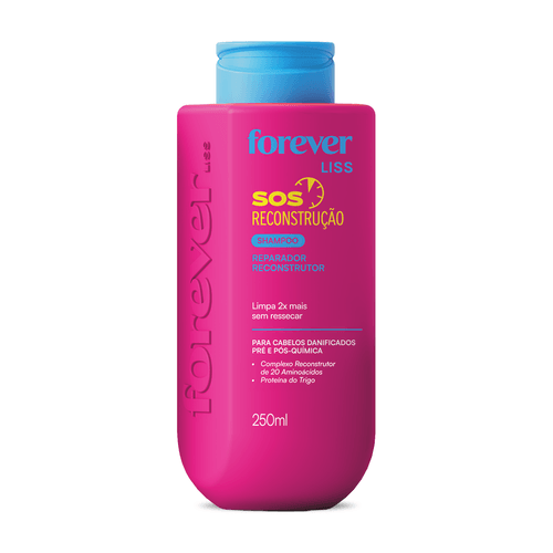 Shampoo Reparador SOS Reconstrução Forever Liss 250ml U