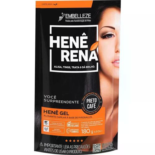 HENE GEL RENA PRETO CAFE 180G