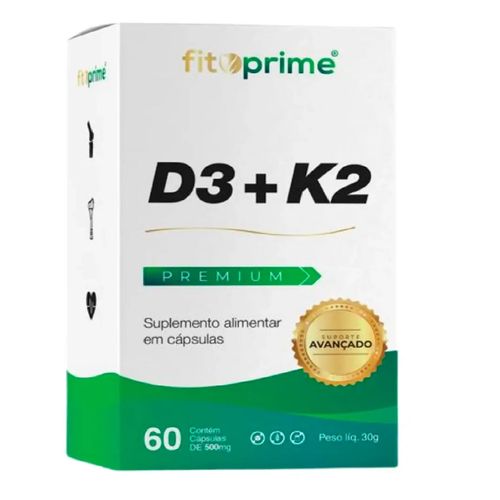 VITAMINA D3 + K2 PREMIUM 60 CAPSULAS FITOPRIME