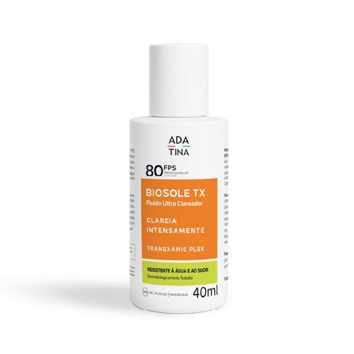 Protetor Solar Facial Biosole TX FPS 80 Ada Tina 40ml