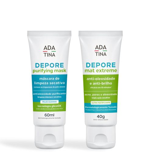 Kit Peles Oleosas Depore Mat Extreme e Purifying Mask