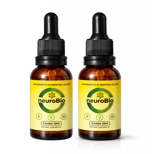 Kit 2 NeuroBio – Memória  Foco e Concentração - 30 ML