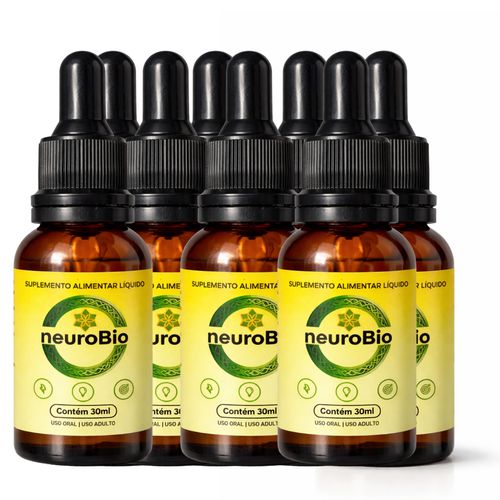Kit 8 NeuroBio – Memória  Foco e Concentração - 30 ML