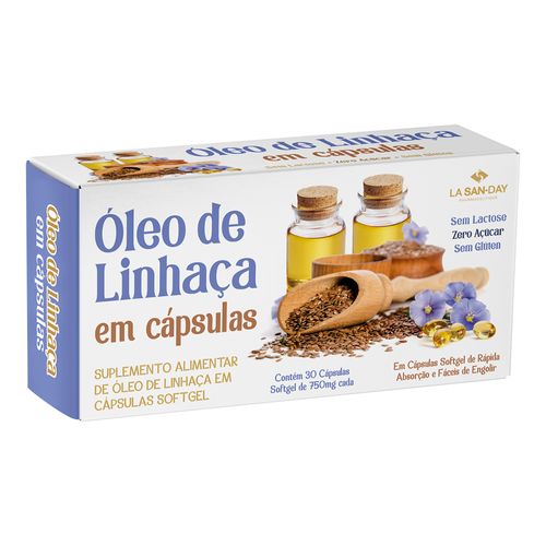 Óleo de Linhaça 30 Cápsulas