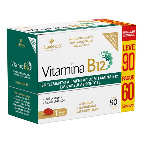 Vitamina B12  90 Cápsulas