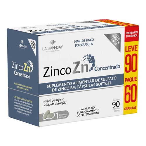Zinco Concentrado 90 Cápsulas