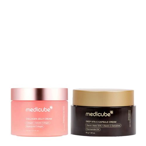 Kit Medicube Collagen Jelly Creme Facial 50ml + Vita C Capsule Creme Facial 55g Kit