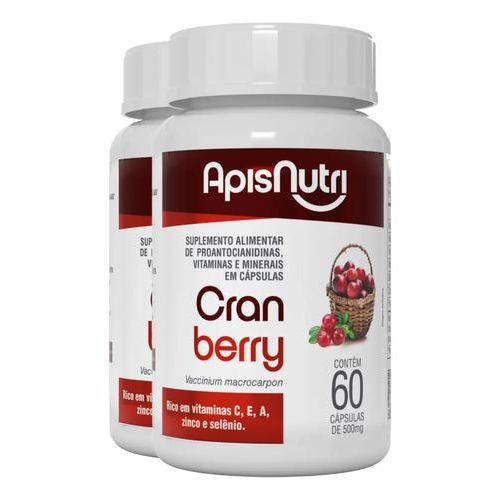 Kit 2 Cranberry Apisnutri 60 cápsulas