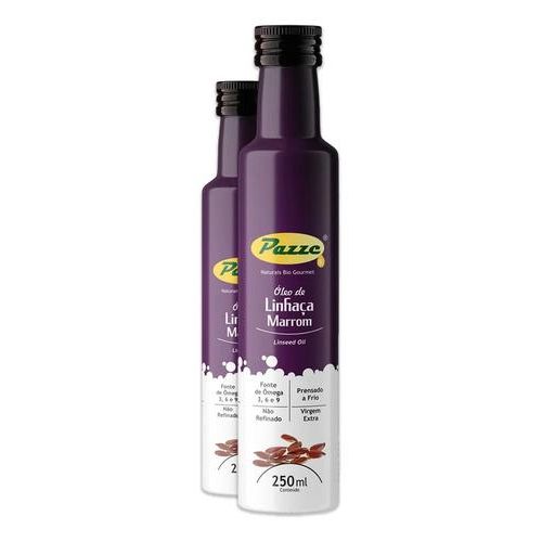 Kit 2 Óleo de Linhaça Marrom Pazze 250ml