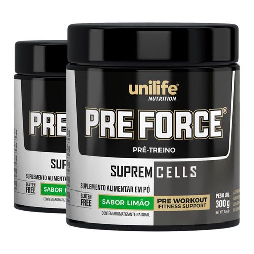 Kit 2 Pre Force Limão 300g Unilife
