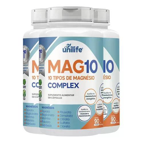 Kit 3 Mag10 Complex Unilife 90 Cápsulas