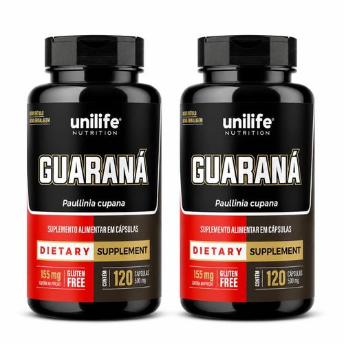Kit 2 Guaraná Unilife 120 Cápsulas