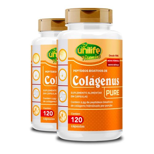 Kit 2 Colágenus Pure Unilife 120 Cápsulas