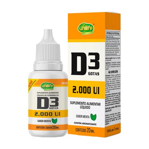 Vitamina D3 2.000 UI Unilife Menta 20ml
