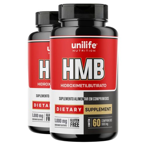 Kit 2 HMB Unilife 60 Comprimidos 1000mg