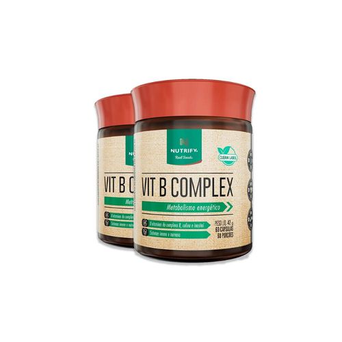 Kit 2 Vitamina B Complex Nutrify 60 Cápsulas