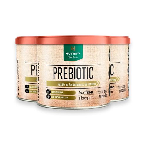 Kit 3 Prebiotic Fibras Prebióticas Nutrify 210g