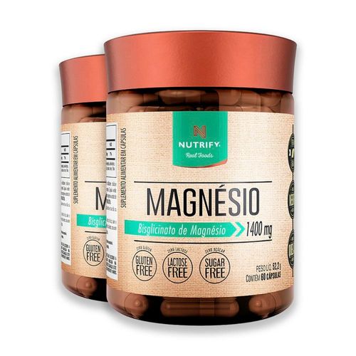 Kit 2 Magnésio Nutrify 60 Cápsulas
