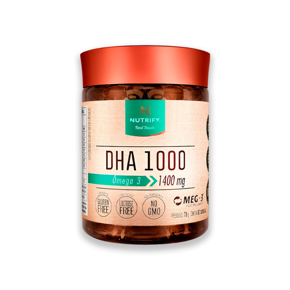 Ômega 3 DHA 1000 1400mg Nutrify 60 Cápsulas