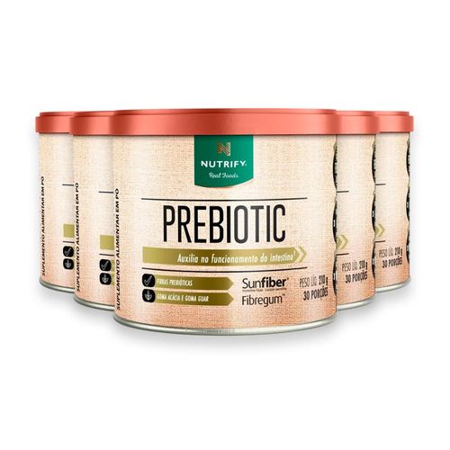 Kit 5 Prebiotic Fibras Prebióticas Nutrify 210g
