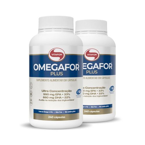 Kit 2 Ômegafor Plus Vitafor 240 cápsulas