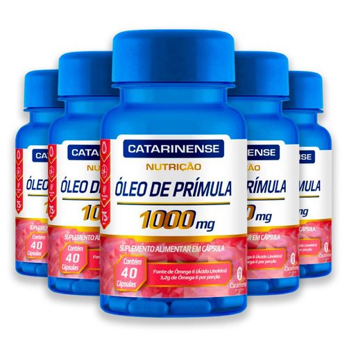 Kit 5 Óleo de Prímula Catarinense 40 Cápsulas