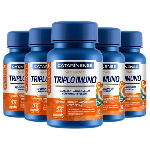 Kit 5 Triplo Imuno Catarinense 30 Comprimidos