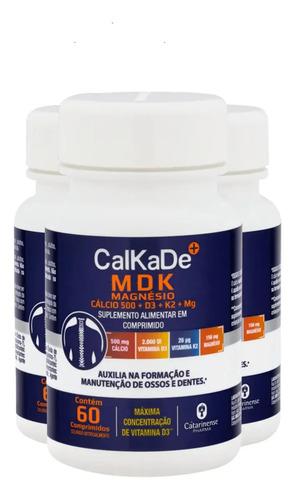 Kit 3 Calkdade MDK Catarinense 60 Comprimidos