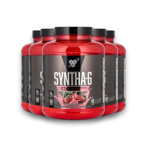 Kit 5 Syntha 6 Optimum Nutrition Morango Milkshake 1.82Kg