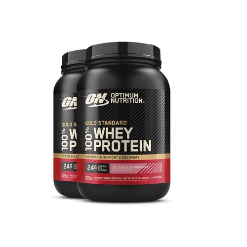 Kit 2 Whey Gold Standard Optimum Nutrition Morango 907g
